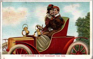 Romance: - An automobile is not necessary for this - in 1908