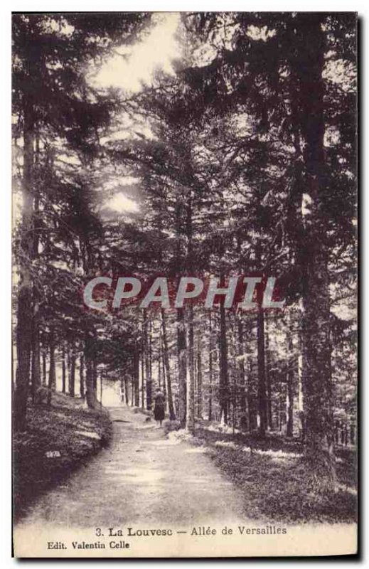 Old Postcard Louvesc Allee Versailles