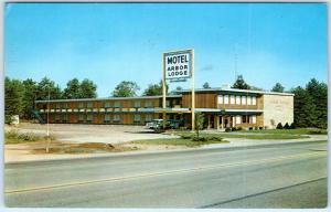 ANN ARBOR, Michigan  MI    Roadside  ARBOR LODGE MOTEL  1959?  Postcard