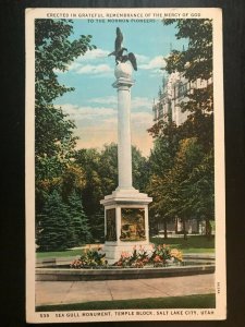 Vintage Postcard 1934 Monument to Mormon Pioneers Salt Lake City Utah