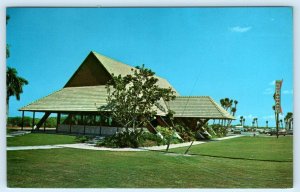 MIAMI, FL Florida ~ Native American  MICCOSUKEE RESTAURANT c1950s  Postcard