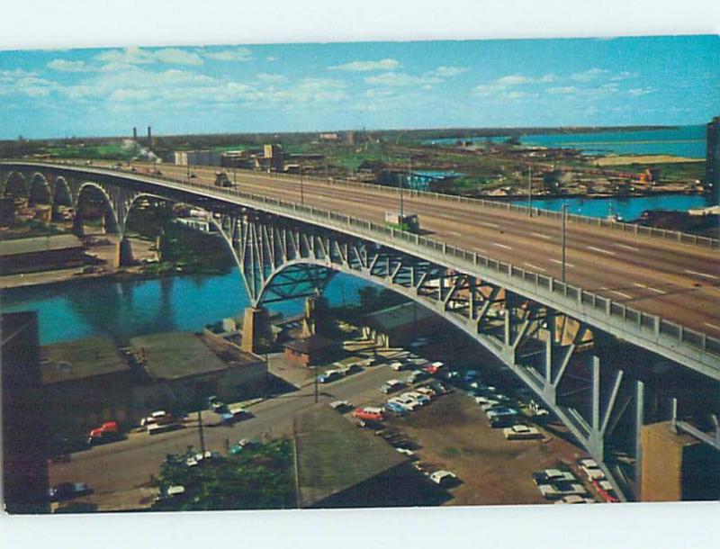 Unused Pre-1980 BRIDGE SCENE Cleveland Ohio OH H7683