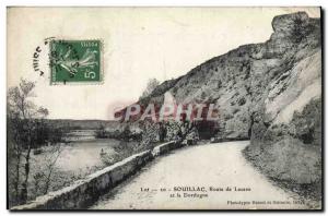 Old Postcard Souillac Lacave Road and Dordogne