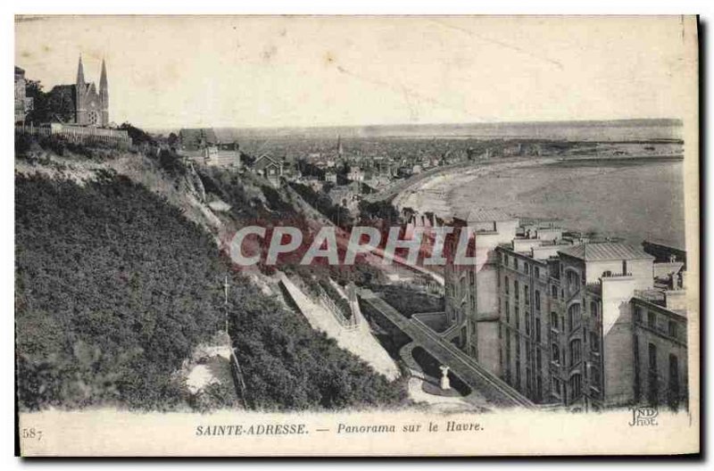 Postcard Old Ste Address Panorama on the Havre