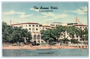 c1940's The Buena Vista Biloxi Mississippi MS Gulf of Mexico Postcard