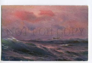 286000 RUSSIA ocean at night HANZEN Vintage Richard #889 