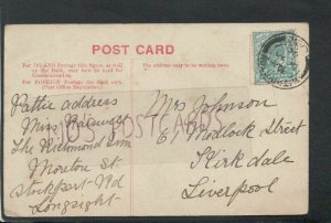 Genealogy Postcard - Johnson - 61 Medlock Street, Kirkdale, Liverpool   RF5592