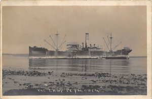 Lady Plymouth Real Photo Misc Ship Line Ship 