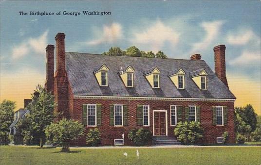 The Birthplace Of George Washington Mount Vernon Virginia