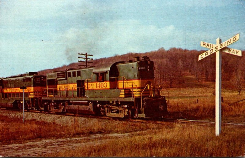 Trains Ontario Northland Locomotive 1403 Leaving North Bay For Temagami