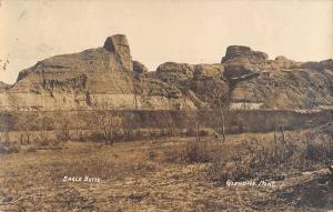 Glendive Montana Eagle Butte Scenic Real Photo Antique Postcard K25984