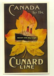 ad2046 - Cunard Line - Liner Ascania - modern advert postcard