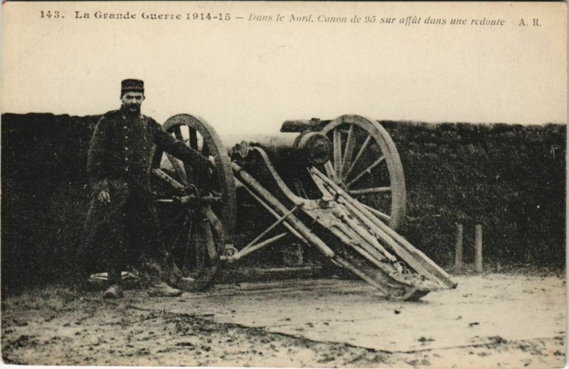 CPA La Grande Guerre 1914-15 Dans le Nord Canon de 95 (126968)