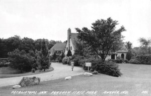 RPPC, Angola IN Indiana   POTAWATOMI INN  Pokagon State Park  ca1940's Postcard