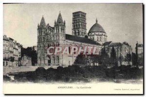 Old Postcard Angouleme The Cathedral