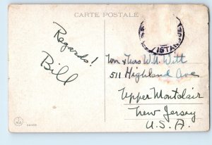 Istanbul Turkey Postcard Sultan Ahmet and the Obelisk c1920's Antique