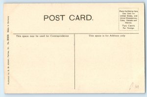 1910 Orford New Hampshire Vintage Postcard Bridge Between Fairlee VT Aerial View