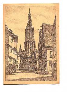 Sketch, ULM an der Donau Das Ulmer Munster Germany