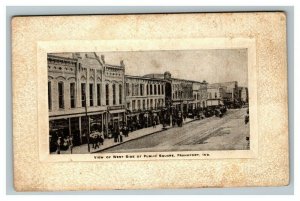 Vintage 1900's Photo Postcard Public Square Buildings Frankfort Indiana