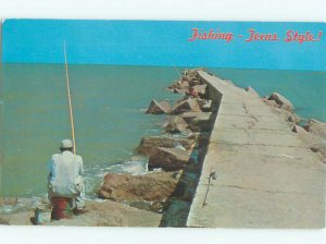 Pre-1980 GULF COAST FISHING Postmarked Port Aransas by Corpus Christi TX AF5508