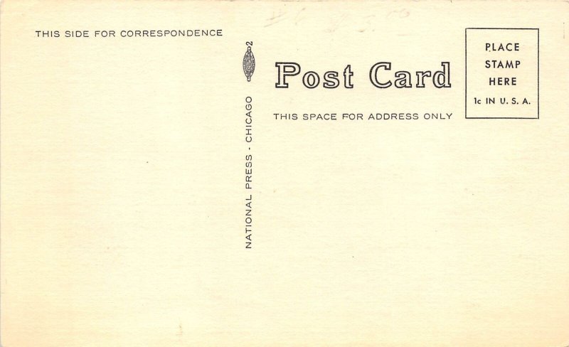 Billings Montana 1950s Postcard AAA Uptown Motel