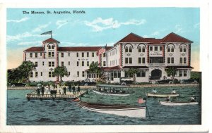 VINTAGE POSTCARD THE MONSON ST. AUGUSTINE FLORIDA POSTED IN 1929