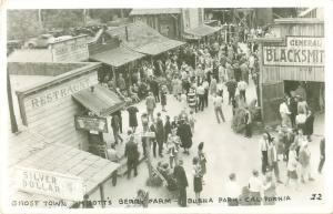 California,  Knott's Berry Farm Ghost Town Blacksmith, Silver Dollar RPPC