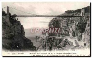 Old Postcard Constantine Corniche and Sidi Gateway M Crd