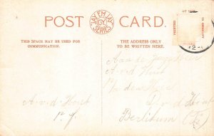 L234 England East Retford Church Baker's rickshaw Biciclyst vintage postcard