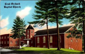 Crab Orchard, WV West Virginia  BAPTIST CHURCH  Raleigh County ca1950's Postcard