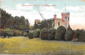 Winnikenni Castle Haverhill Massachusetts 1907 postcard