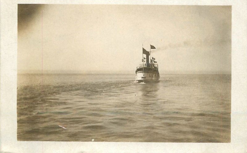 Postcard RPPC Canada Ontario Great Lake Ferry Boat 1905 23-2408