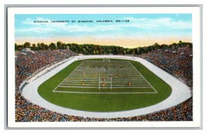 Postcard MO Stadium University Of Missouri Columbia Vintage Standard View Card 
