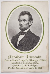 Abraham Lincoln Memorial Sheahan Postcard R21
