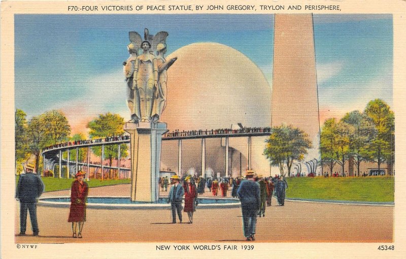 br106261 victories of peace statuejohn gregory trylon new york city