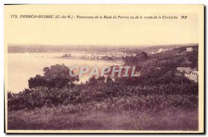 Old Postcard Perros Guirec Panorama De La Rade De Perros Vu De La Route De La...