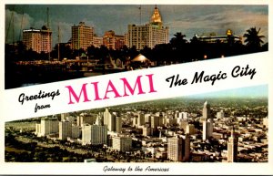 Florida Greetings From Miami The Magic City Split View