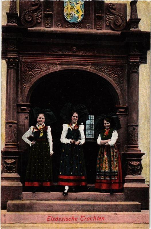 CPA AK Elsassische Trachten - Folklore - Types (481731)