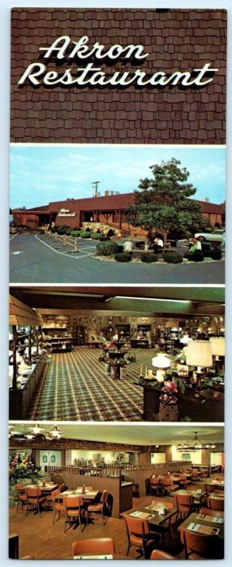 AKRON, Pennsylvania PA ~ Roadside AKRON RESTAURANT & GIFT SHOP  3½x9 Postcard