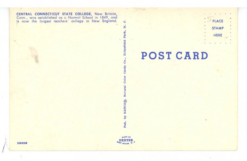 CT - New Britain. Central Connecticut State College