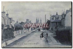Old Postcard Bayeux Port en Bessin Road