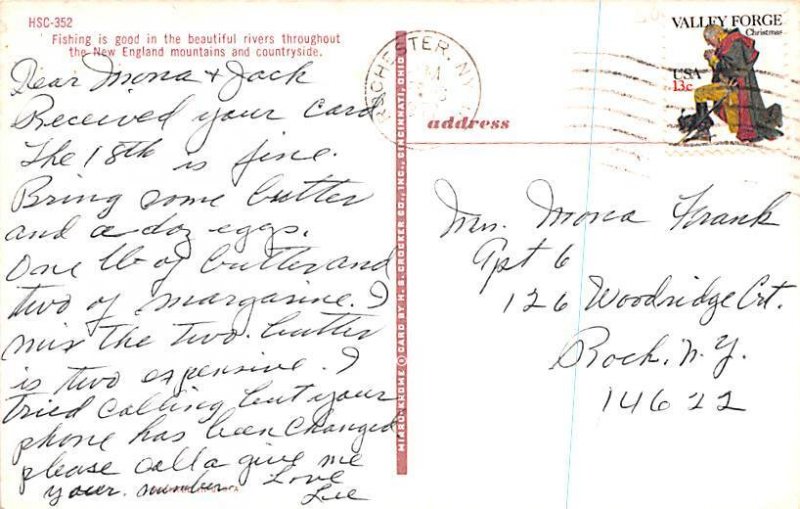 Fishing New England Mountains 1977 