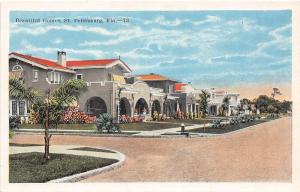 F7/ St Petersburg Florida c1915 Postcard Beautiful Homes