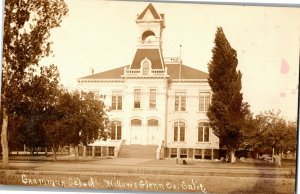 RPPC Grammar School Willows Glenn County CA Vintage Postcard E27