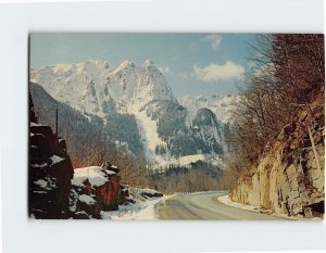 Postcard Mount Index as viewed from Stevens Pass Highway in Washington USA