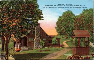 Postcard MO Branson Shepherd of the Hills -  Old Matt's Cabin