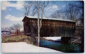 M-110301 Covered Bridge East Bethel Vermont USA