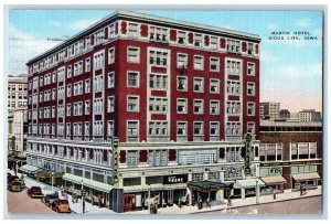 Sioux City IA, Martin Hotel Drugs Store Iowa Academy Science Meeting Postcard