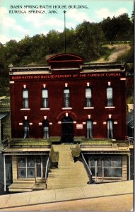 Postcard Basin Spring Bath House Building in Eureka Springs, Arkansas