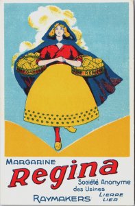 Margarine Regina Societe Anonyme Art Deco  Advertising Postcard C081